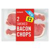 Iceland 2 Smoked Bacon Chops 300g
