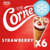 Cornetto Strawberry Ice Cream Cones 6 X 90Ml