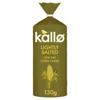 Kallo Lightly Salted Wholegrain Low Fat Corn Cake 130G