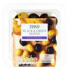 Tesco Pitted Black & Green Olives 95G