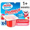 Munch Bunch Double Up Strawberry Raspberry Yogurt 4X85g
