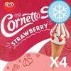 Cornetto Soft Strawberry Ice Cream 4Pack 560Ml