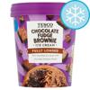 Tesco Chocolate Fudge Brownie Ice Cream 480Ml