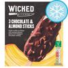 Wicked Kitchen Chocolate & Almond Sticks 3X100ml