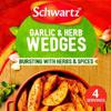 Schwartz Garlic & Herb Potato Wedges 38G