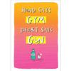 Heart Says Gin Birthday Card