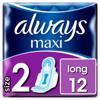 Always Maxi Long (Size2) Sanitary Towels Wings 12 pads