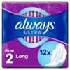 Always Ultra Long (Size 2) Sanitary Towels Wings 12 pads