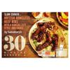 Sainsbury's Slow Cook Boneless Beef Ribs with BBQ Sauce 515g (Serves 2)