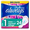 Always Platinum Normal (Size1) Sanitary Towels Wings 24 pads