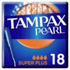 Tampax Pearl Super Plus Tampons with Applicator 18 pack