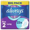 Always Ultra Long (Size 2) Sanitary Towels Wings 22 pads