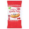 Kiddylicious Strawberry Fruity Puffs Yummy Bags x 4