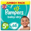 Pampers Baby-Dry Nappies Size 5+12-17kg Jumbo+ Pack