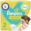 Pampers New Baby Nappies Size 2, 4kg-8kg, Carry Pack