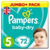 Pampers Baby-Dry Nappies Size 5,11-16kg Jumbo+ Pack