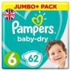 Pampers Baby-Dry Nappies Size 6, 13-18kg Jumbo+ Pack