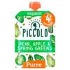 Piccolo Organic Pear, Apple & Spring Greens 4+ Months