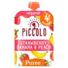 Piccolo Organic Strawberry, Banana & Peach 4+ Months