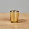 Morrisons Gold Speckle Glass Tealight Holder