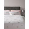 Morrisons Double Embroidered Duvet Cover & Pillowcases Butterfly Shimmer