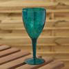 Morrisons Blue Hammered Effect Acrylic Wine Glass