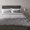 King Jacquard Duvet Cover & Pillowcases Silver Butterfly Floral