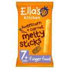 Ella's Kitchen Organic Sweetcorn and Carrot Melty Sticks Baby Snack 7+ Months 16g