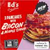 Ed's Diner 3 Pancakes with Bacon and Maple Syrup 140g