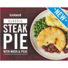 Iceland Steak Pie with Mash and Peas 360g