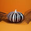 Morrisons Black & White Striped Pumpkin