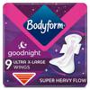 Bodyform Ultra Night XL Sanitary Towels with wings