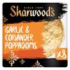 Sharwoods Poppadom Garlic & Coriander 8 Pack