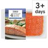 Tesco 4 Boneless Salmon Fillets 520G