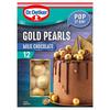 Dr Oetker 12 Milk Chocolate Gold Pearls 36G