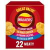 Walkers Meaty Variety Multipack Crisps 22 X 25G
