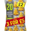 Iceland 20 (Approx.) Chicken Christmas Trees 400g