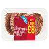 Iceland 6 Peppered Beef Grill Steaks SA 480g