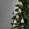 Morrisons 8 Led Wooden Christmas Tree String Lights