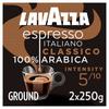 Lavazza Espresso Ground Coffee 2X250g