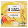 Tesco Mango & Banana Bars 5 X 30G