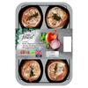 Tesco Finest 6 Pork & Onion Stuffing Portions In Bacon 302G