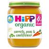 Sainsbury's HiPP Organic Carrots Cauliflower & Peas Jar 125g 4 Months+