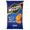 McCoy's Salt & Malt Vinegar Multipack Crisps 6 Pack