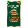 The Meatless Farm Co Meatless Farm Plant Based 4 Chicken Burgers