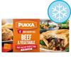 Pukka Pies Pukka Beef & Vegetable Puff Pastry Pies 4 Pack