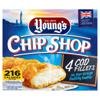 Young's Chip Shop 4 Cod Fillets in our Crisp Bubbly Batter 400g