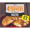 Iceland 4 Nacho Chicken Breast Toppers 400g