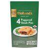 Holland's 4 Peppered Steak Pies