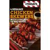 TGI Fridays 4 Sesame Chicken Skewers with a Sachet of BBQ Sauce 400g